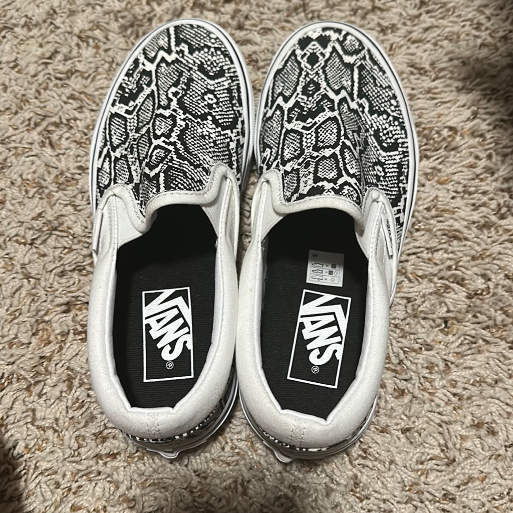 Womens Python Print Vans.